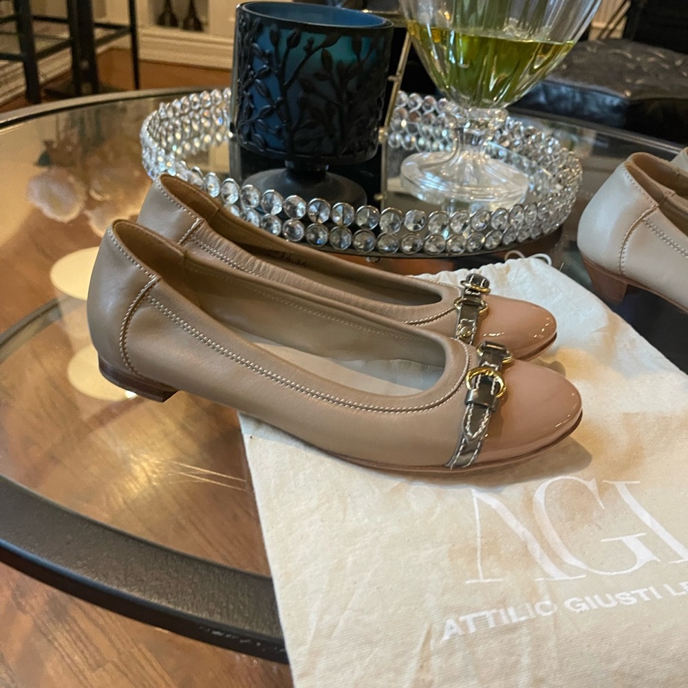 AGL Attilio Giusti Leombruni made in Italy genuine & patent leather